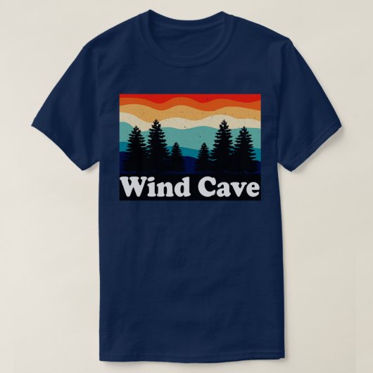 T-shirt Parc national de Wind Cave Dakota du Sud (Design devant)