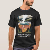 T-shirt Parc national de Yellowstone (Devant)