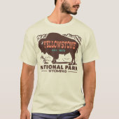 T-shirt Parc national de Yellowstone (Devant)