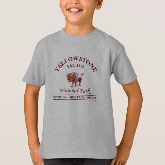T-shirt Parc national de Yellowstone (Devant)