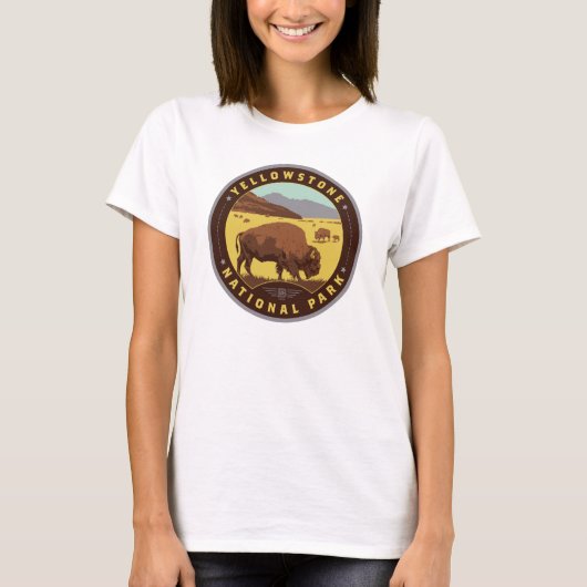 T-shirt Parc national de Yellowstone (Devant)