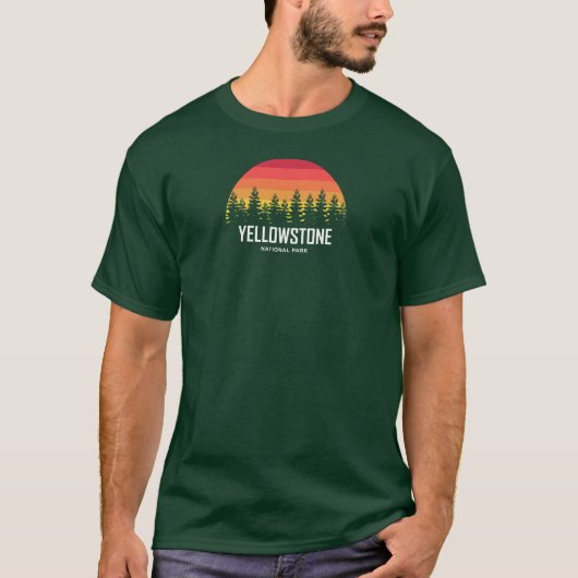 T-shirt Parc national de Yellowstone (Devant)