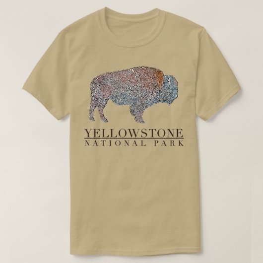 T-shirt Parc national de Yellowstone (Design devant)
