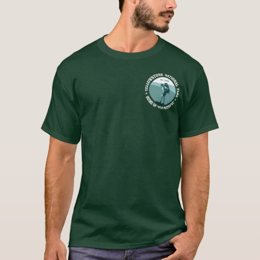 T-shirt Parc national de Yellowstone (Devant)