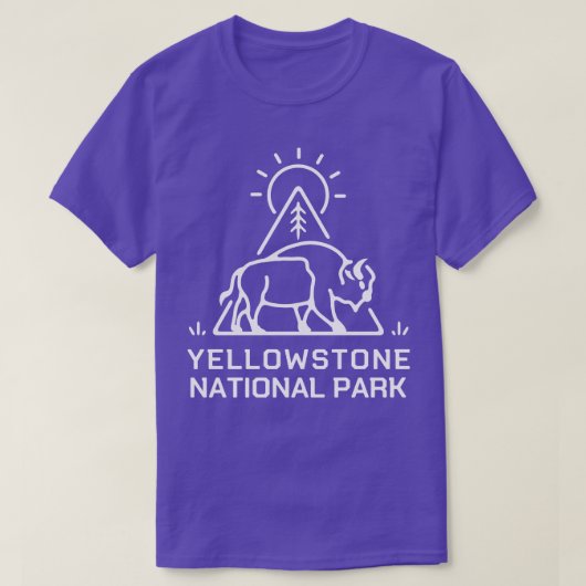 T-shirt Parc national de Yellowstone 1 (Design devant)
