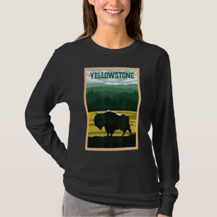 T-shirt Parc national de Yellowstone Bison Buffalo Souveni