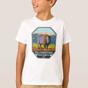 T-shirt Parc national de Yellowstone Bison nord-américain