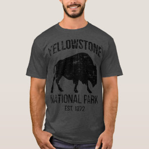 T-shirt Parc national de Yellowstone Est 1872 II Buffalo