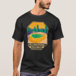 T-shirt Parc national de Yellowstone Matin Glory Pool Rétr<br><div class="desc">Design vectoriel de la forêt de Yellowstone. Le parc comprend des canyons spectaculaires,  des rivières alpines,  des forêts luxuriantes,  des sources chaudes et des geysers qui brassent,  dont son plus célèbre,  Old Faithful.</div>