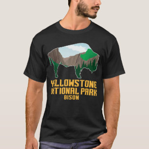 T-shirt Parc national de Yellowstone Parc Bison Usa