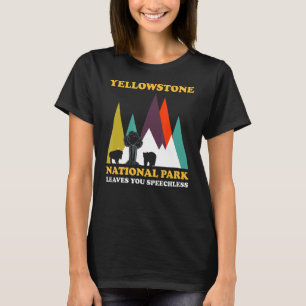 T-shirt Parc national de Yellowstone Parc national des feu