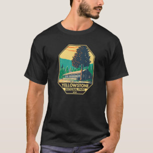 T-shirt Parc national de Yellowstone Roosevelt Lodge Cabin