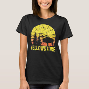 T-shirt Parc national de Yellowstone Sunset Vintage