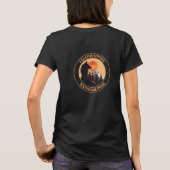 T-shirt Parc national de Yellowstone, Sunset Wolf Art, Cer (Dos)