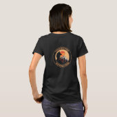 T-shirt Parc national de Yellowstone, Sunset Wolf Art, Cer (Dos entier)