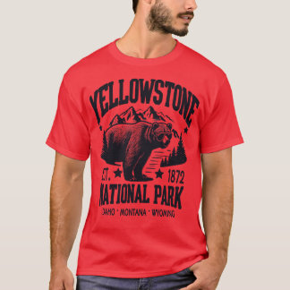 T-shirt Parc National De Yellowstone Un Sauvage Intemporel