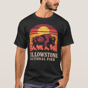 T-shirt Parc national de Yellowstone Wyoming Buffalo Bison