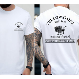 T-shirt Parc national de Yellowstone Wyoming Vintage