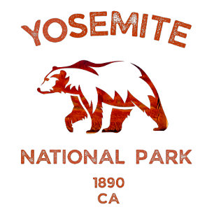 T-shirt Parc national de Yosemite avec ours