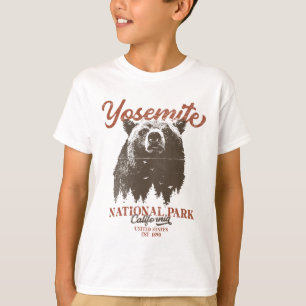 T-shirt Parc national de Yosemite en Californie Ours noir