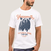 T-shirt Parc national de Yosemite en Californie Ours noir (Devant)