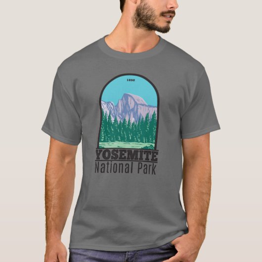T-shirt Parc national de Yosemite - Moitié Dôme Californie (Devant)