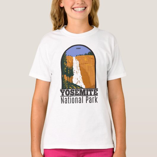 T-shirt Parc national de Yosemite Nevada Falls California  (Devant)