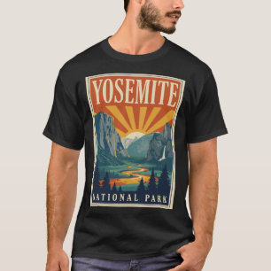 T-shirt Parc national de Yosemite Randonnée en Californi