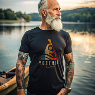T-shirt Parc national de Yosemite Rétro Kayak