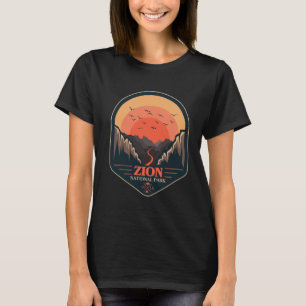 T-shirt Parc national de Zion Camping Coucher de soleil de