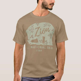 T-shirt Parc national de Zion Ours floral XO4U Original