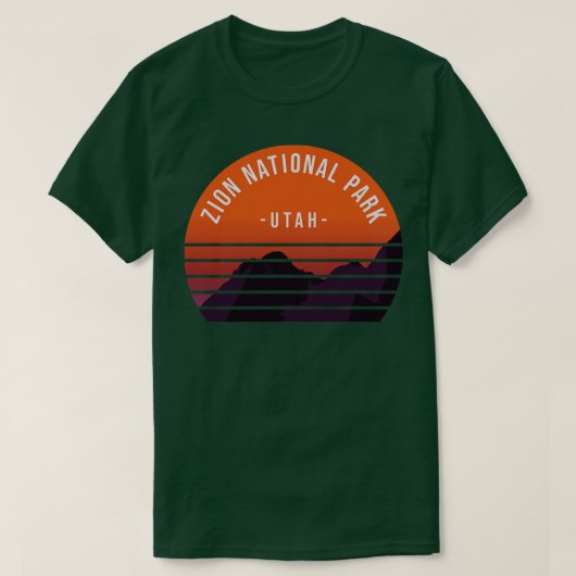 T-shirt Parc national de Zion Rétro 1 (Design devant)