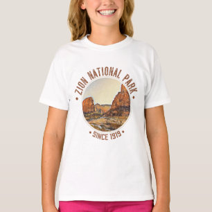T-shirt Parc national de Zion Utah États-Unis Plein air en