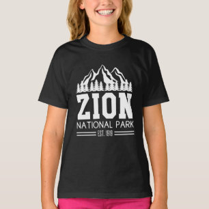 T-shirt Parc national de Zion Utah États-Unis Randonnée en