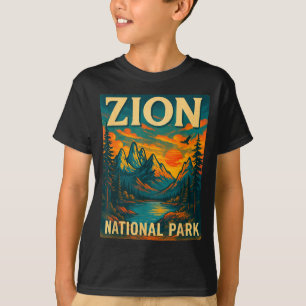 T-shirt Parc national de Zion voyage vintage extérieur