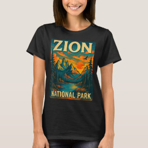 T-shirt Parc national de Zion voyage vintage extérieur