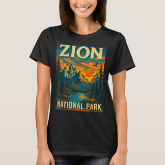 T-shirt Parc national de Zion voyage vintage extérieur