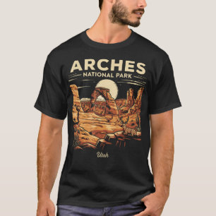 T-shirt Parc national des Arches Utah Rétro Vintage
