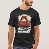 T-shirt Parc national des Arches Vacances familiales Vinta (Devant)
