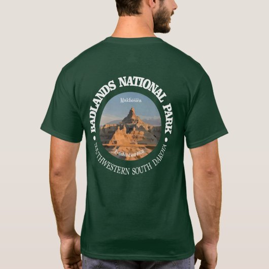 T-shirt Parc national des Badlands (Dos)