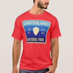 T-shirt Parc national des Canyonlands Rétro Arrowhead Blue