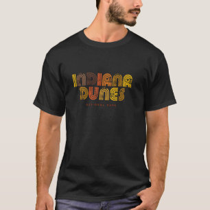 T-shirt Parc national des dunes de l'Indiana 70s 80s Rétro