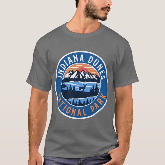 T-shirt Parc national des dunes de l'Indiana format géant (Devant)