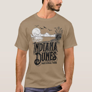 T-shirt Parc national des Dunes de l'Indiana vintage Rétro