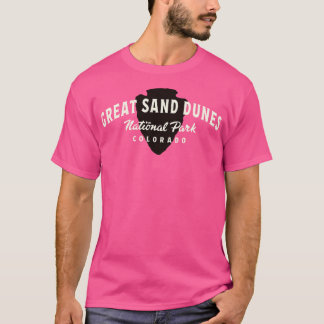 T-shirt Parc National Des Dunes De Sable Grande Texte Arté