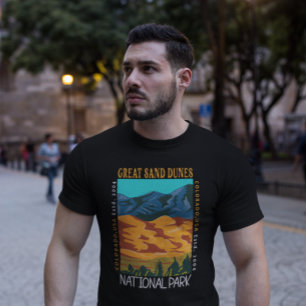 T-shirt Parc National Des Dunes De Sable Great Colorado Di