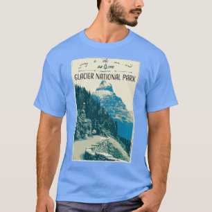 T-shirt Parc national des Glaciers Aller au chemin Sun 1