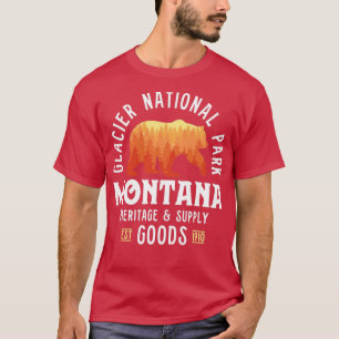 T-shirt Parc national des Glaciers Chemise Femmes Hommes O
