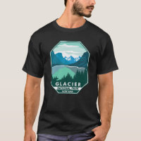 Parc national des Glaciers Montana Emblem rétro