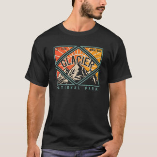 T-shirt Parc national des Glaciers Montana Mountains Explo